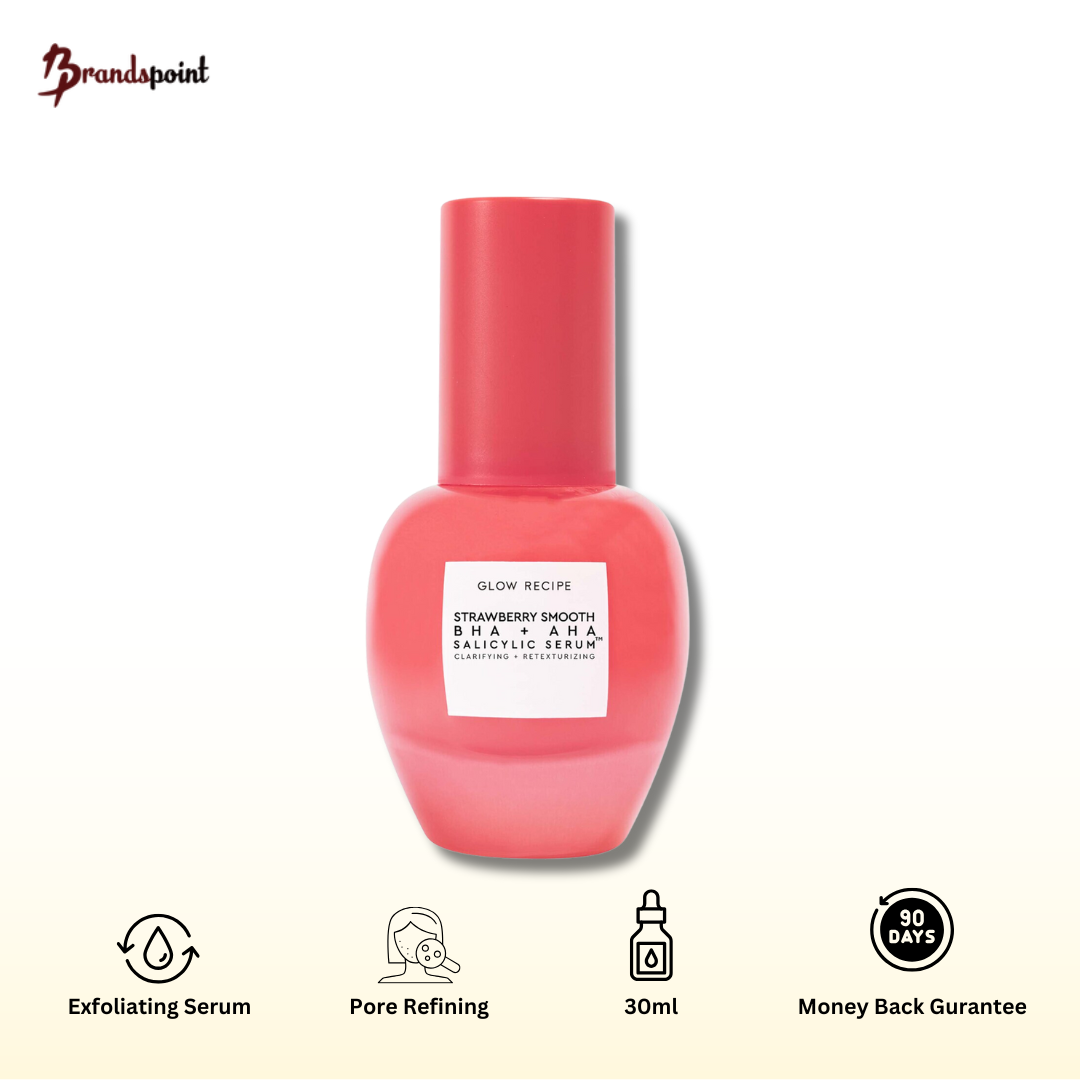 Glow Recipe Strawberry Smooth BHA+AHA Salicylic Serum 30ml - Brands Point AE