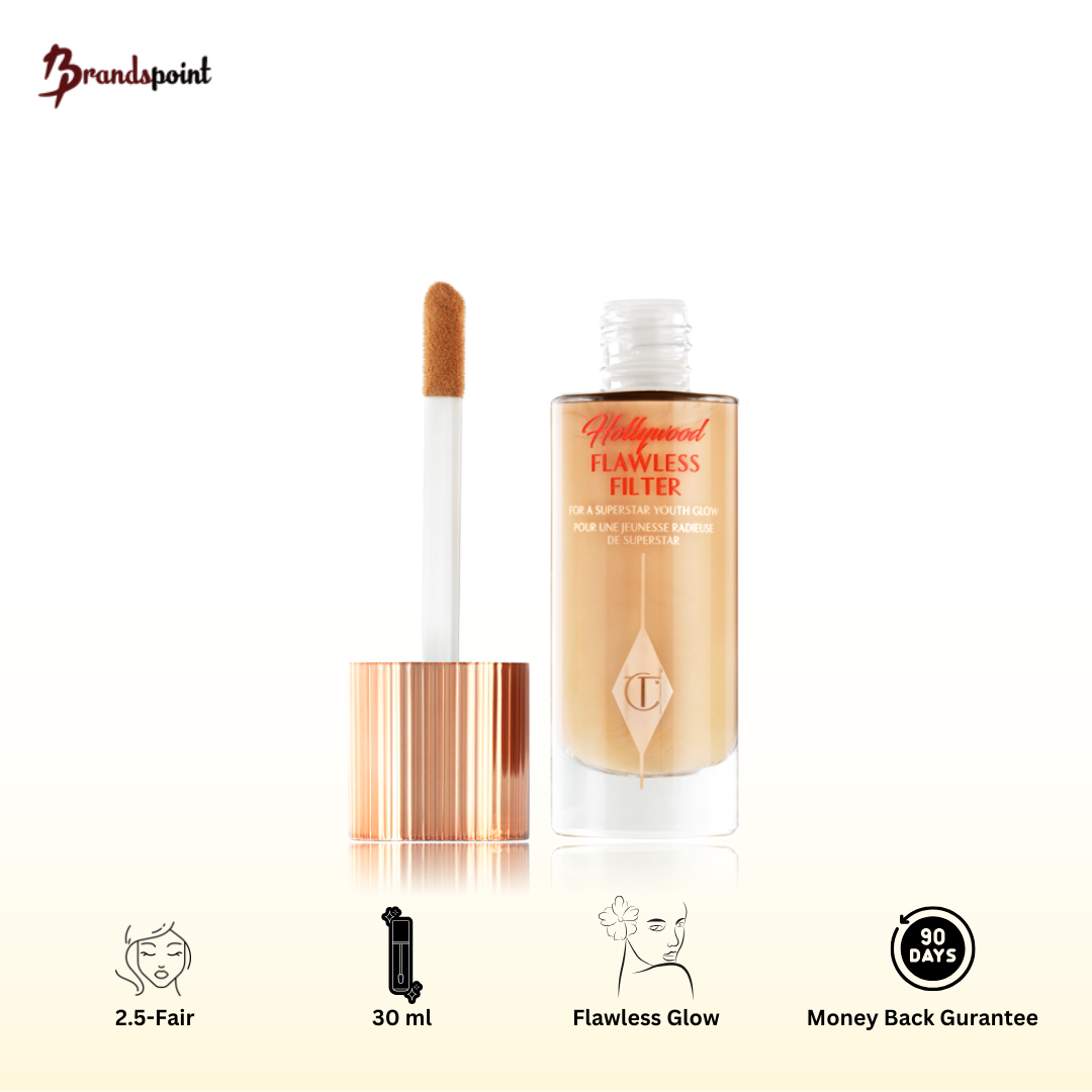 Charlotte Tilbury Hollywood Flawless Filter Foundation 2.5 Fair 30ml - Brands Point AE