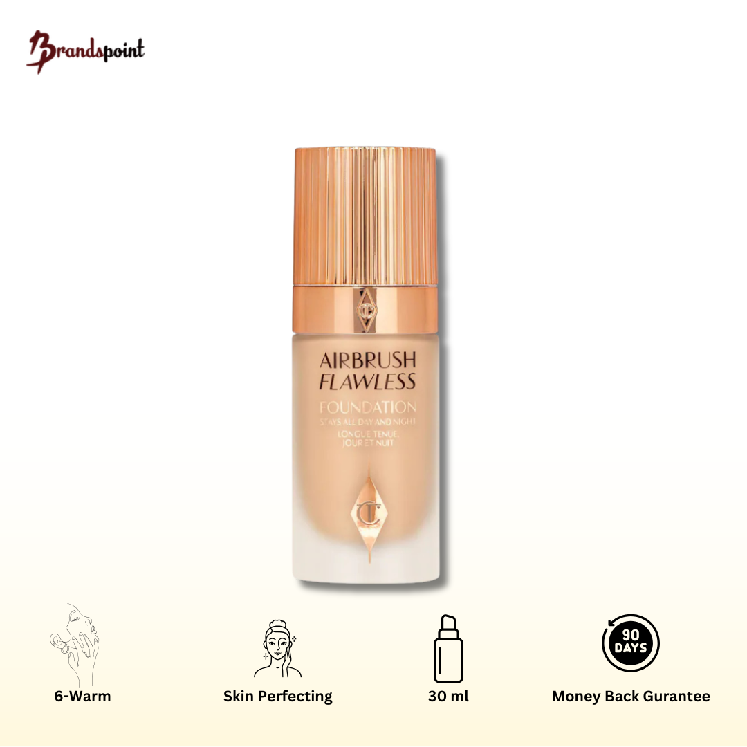 Charlotte Tilbury Airbrush Flawless Longwear Foundation - 6 Warm - Brands Point AE
