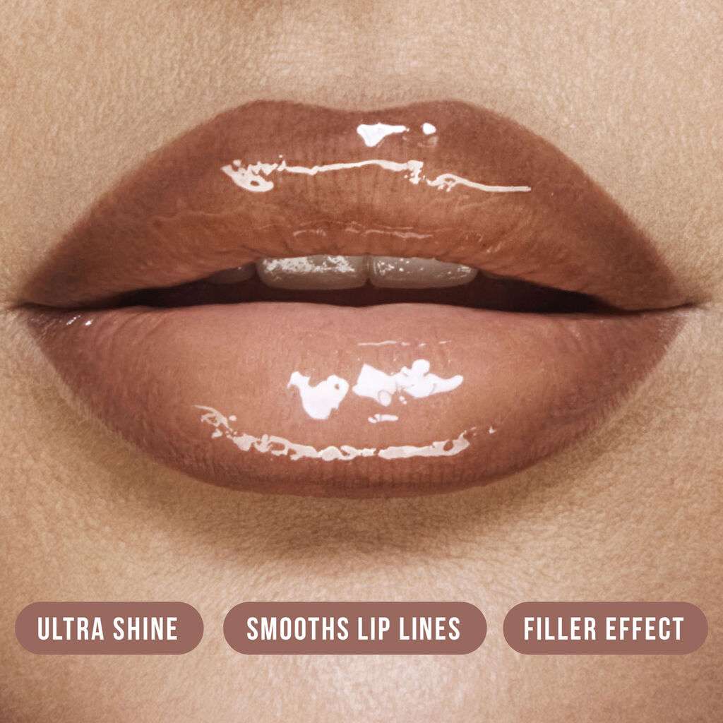 Huda beauty Faux Filler Extra Shine Lip Gloss - Bombshell - Brands Point AE