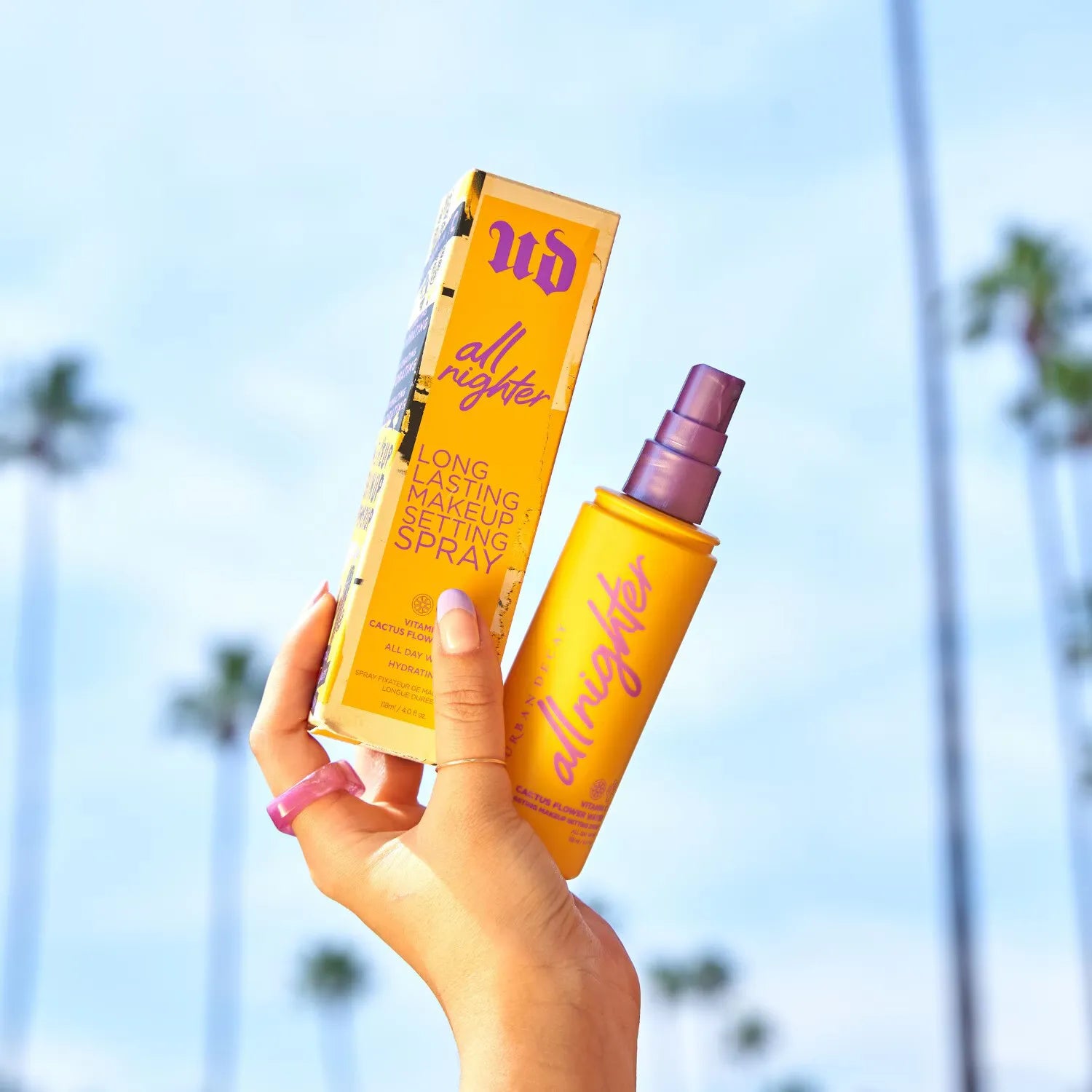 Cruelty-free and vegan certification symbols for All Nighter Vitamin C Setting Spray