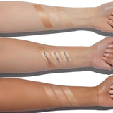 Swatch of Anastasia Glow Seeker Highlighter Sun Idol on arm showing champagne golden glow and shimmer
