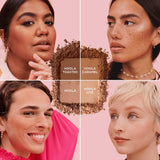 Benefit Hoola matte bronzer being applied on cheekbones for contouring