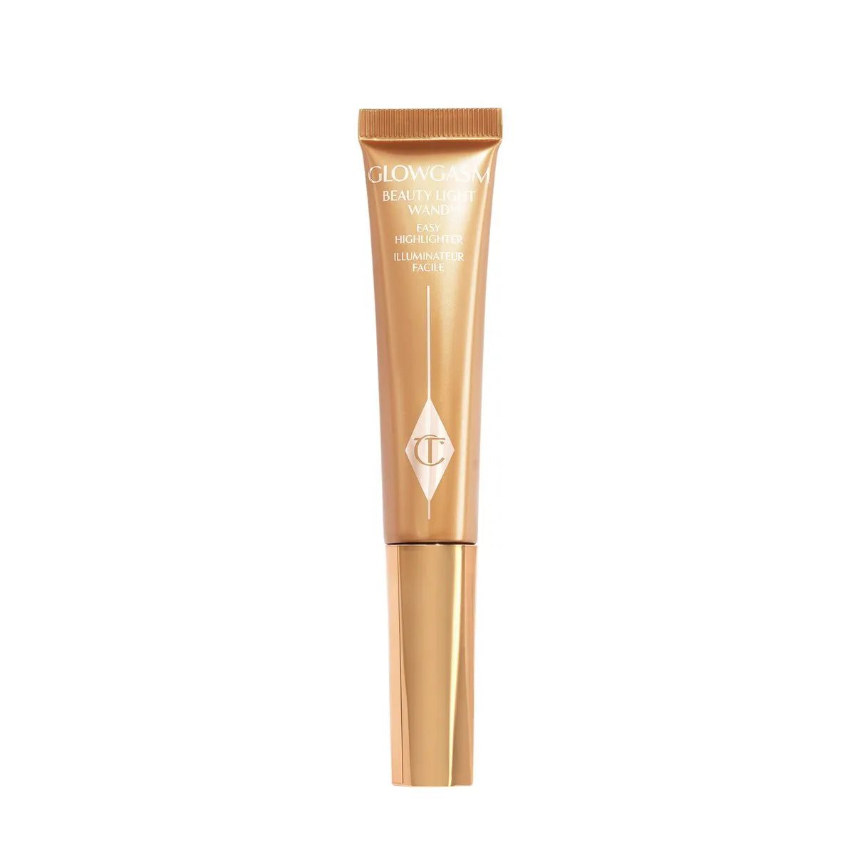 Charlotte Tilbury Goldgasm liquid highlighter wand product display