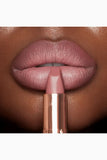 Charlotte Tilbury Matte Revolution lipstick Pillow Talk packaging open top view