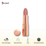 Charlotte Tilbury Matte Revolution Lipstick Pillow Talk bullet on white background