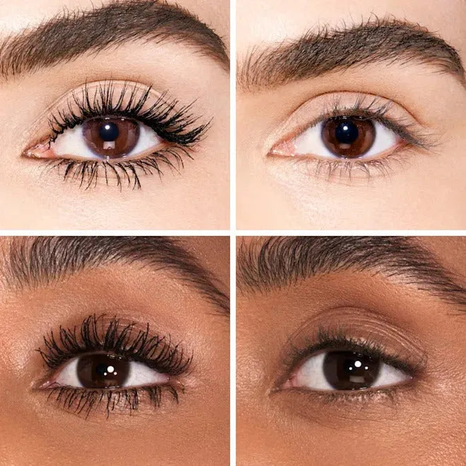Close-up of Charlotte Tilbury Pillow Talk Push Up Lashes mascara tube in Super Black