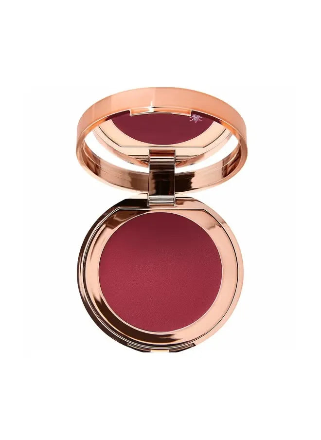 Charlotte Tilbury Pillow Talk Lip and Cheek Glow Colour of Passion compact rose-gold packaging with pink quilted pattern