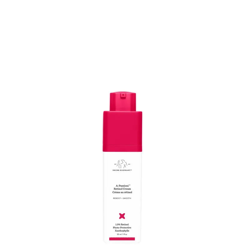 Drunk Elephant A-Passioni Retinol Cream 30ml tube front view on white background
