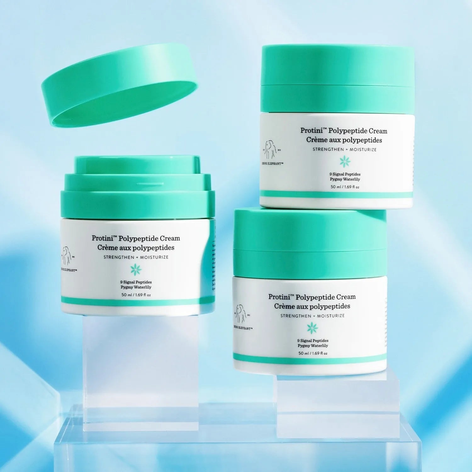 Drunk Elephant Protini Polypeptide Cream with ingredients list - signal peptide formula
