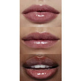 e.l.f Glow Reviver Lip Oil Jam Session lip grid display with glossy finish on lips