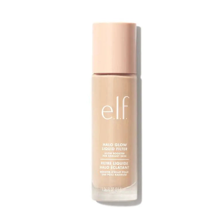 E.L.F. Halo Glow Liquid Filter Fair Neutral Peach product bottle closed
