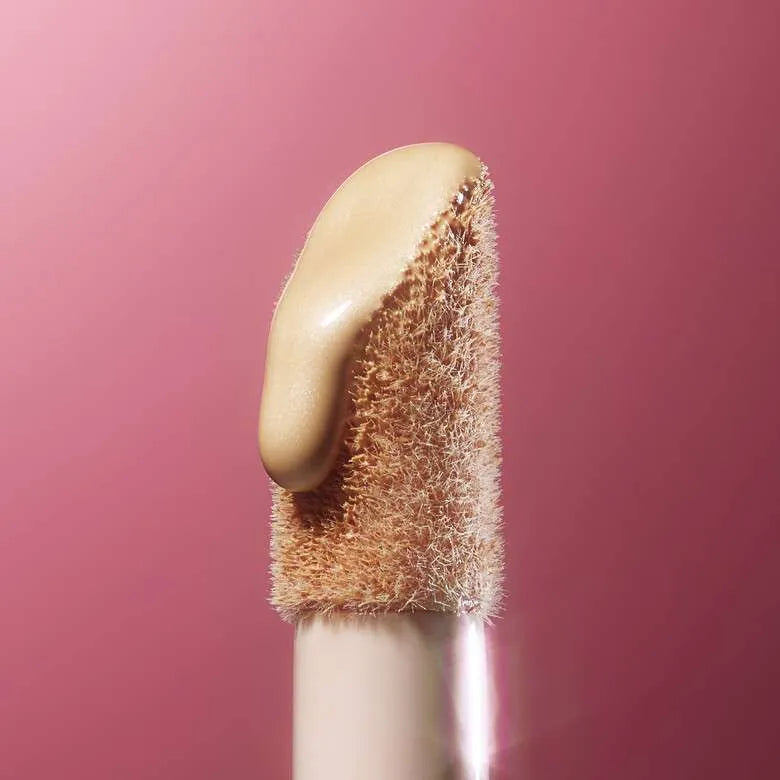 Macro shot of E.L.F. Halo Glow Liquid Filter texture in Fair Neutral Peach