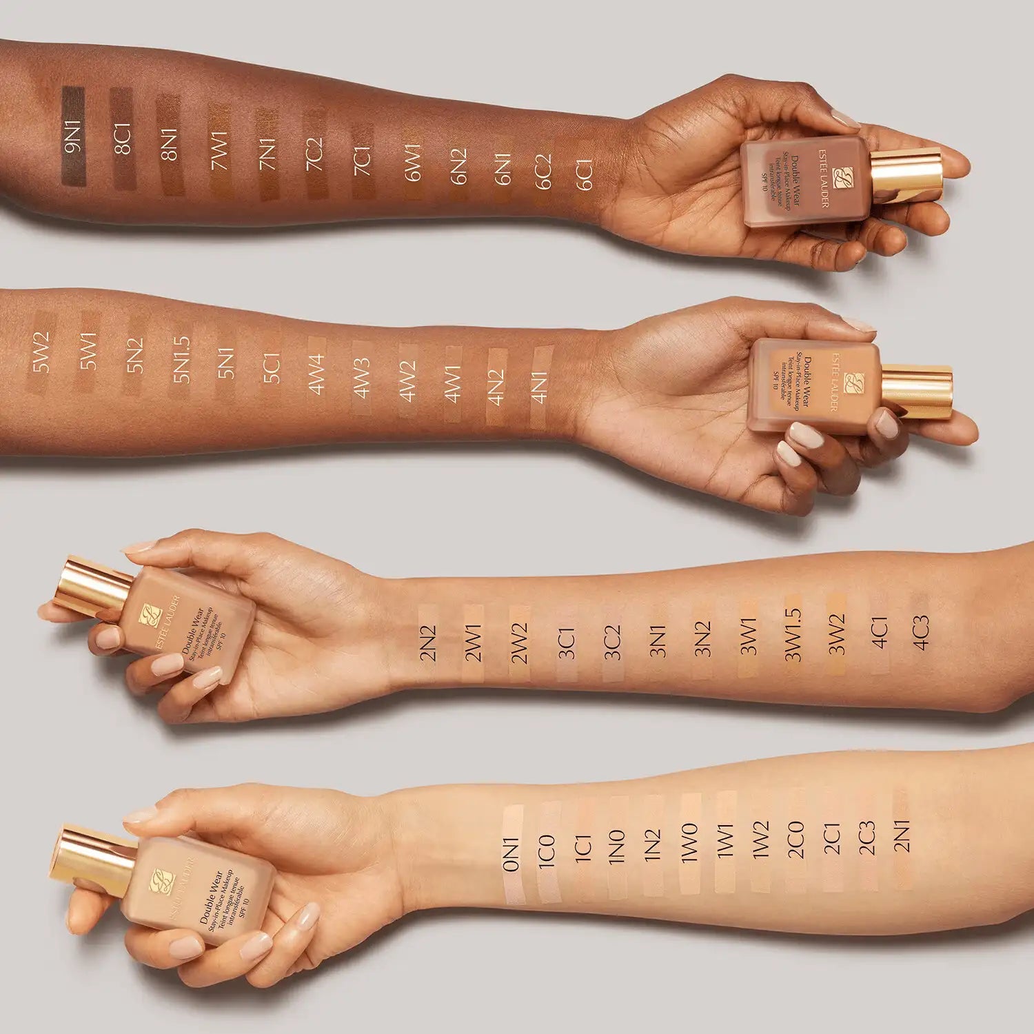 Estée Lauder Double Wear Foundation 2C3 Fresco packaging and bottle detail