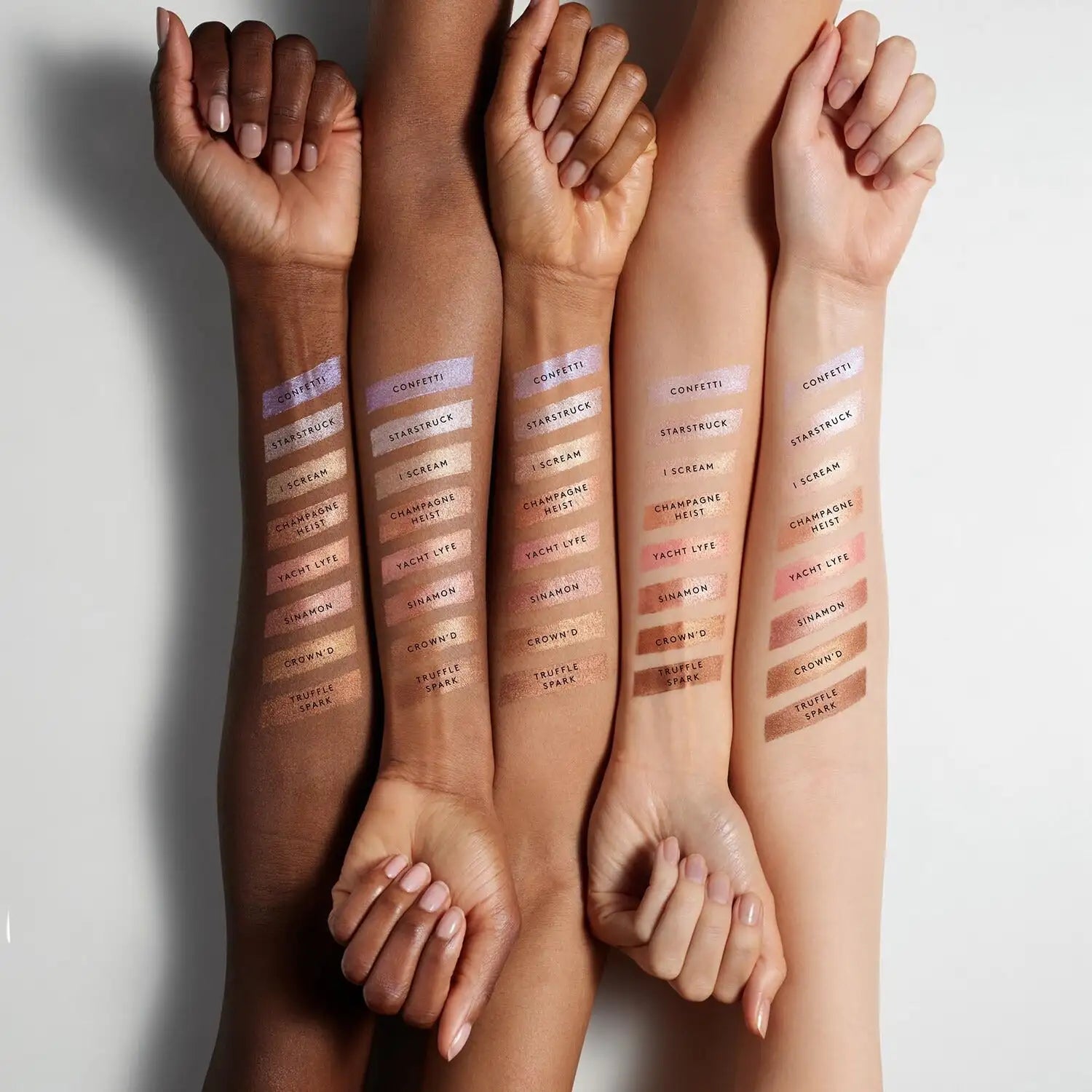 Fenty Beauty Match Stix Shimmer collection multiple sticks in rainbow shades