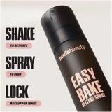 Huda Beauty Easy Bake Setting Spray 100ml bottle with cap and spray nozzle