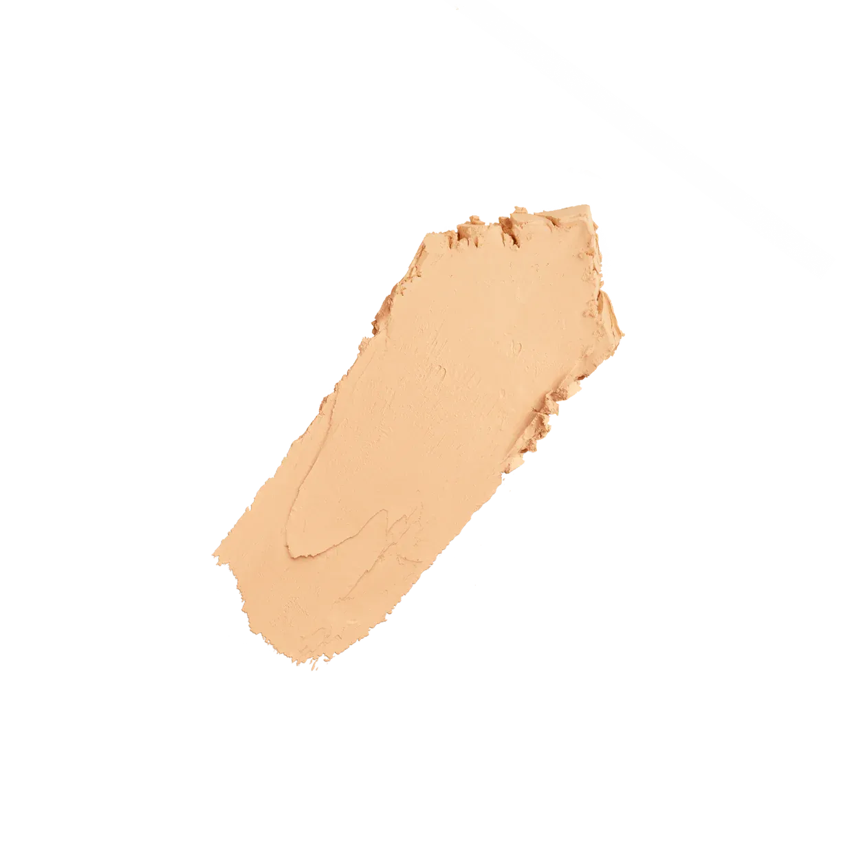 Swatch of Huda Beauty 220N Custard foundation stick on skin showing natural finish