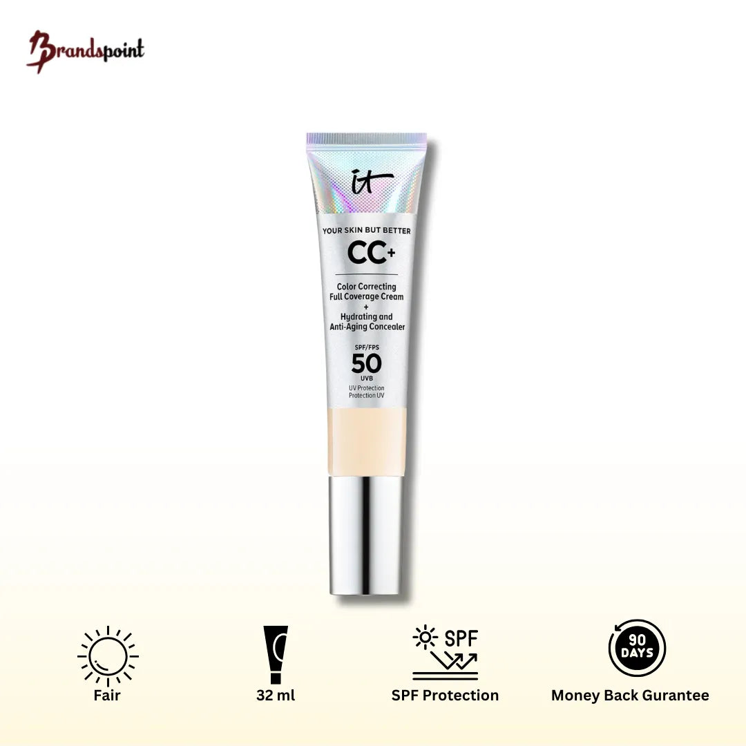 IT Cosmetics CC+ Cream SPF 50+ Fair shade front of bottle