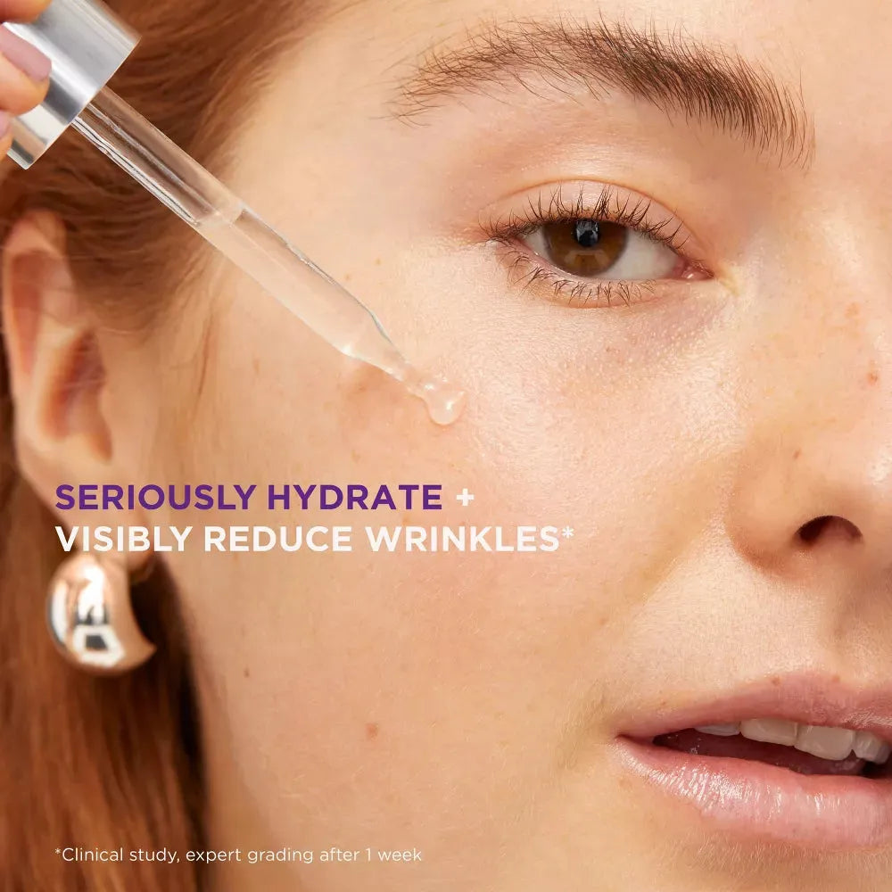 L'Oreal Revitalift HA Serum texture on skin