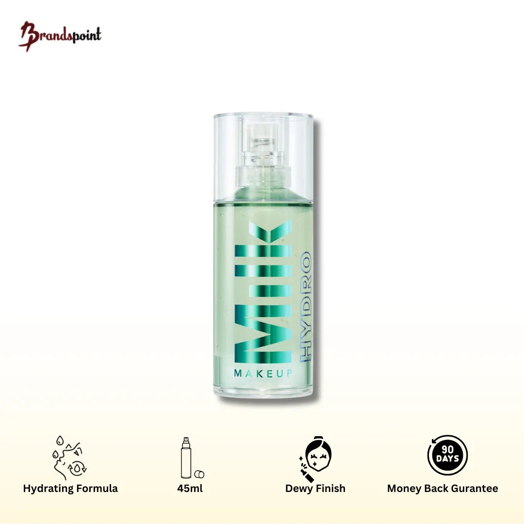 Milk Makeup Hydro Grip Primer 45ml bottle with green tinted formula and dropper