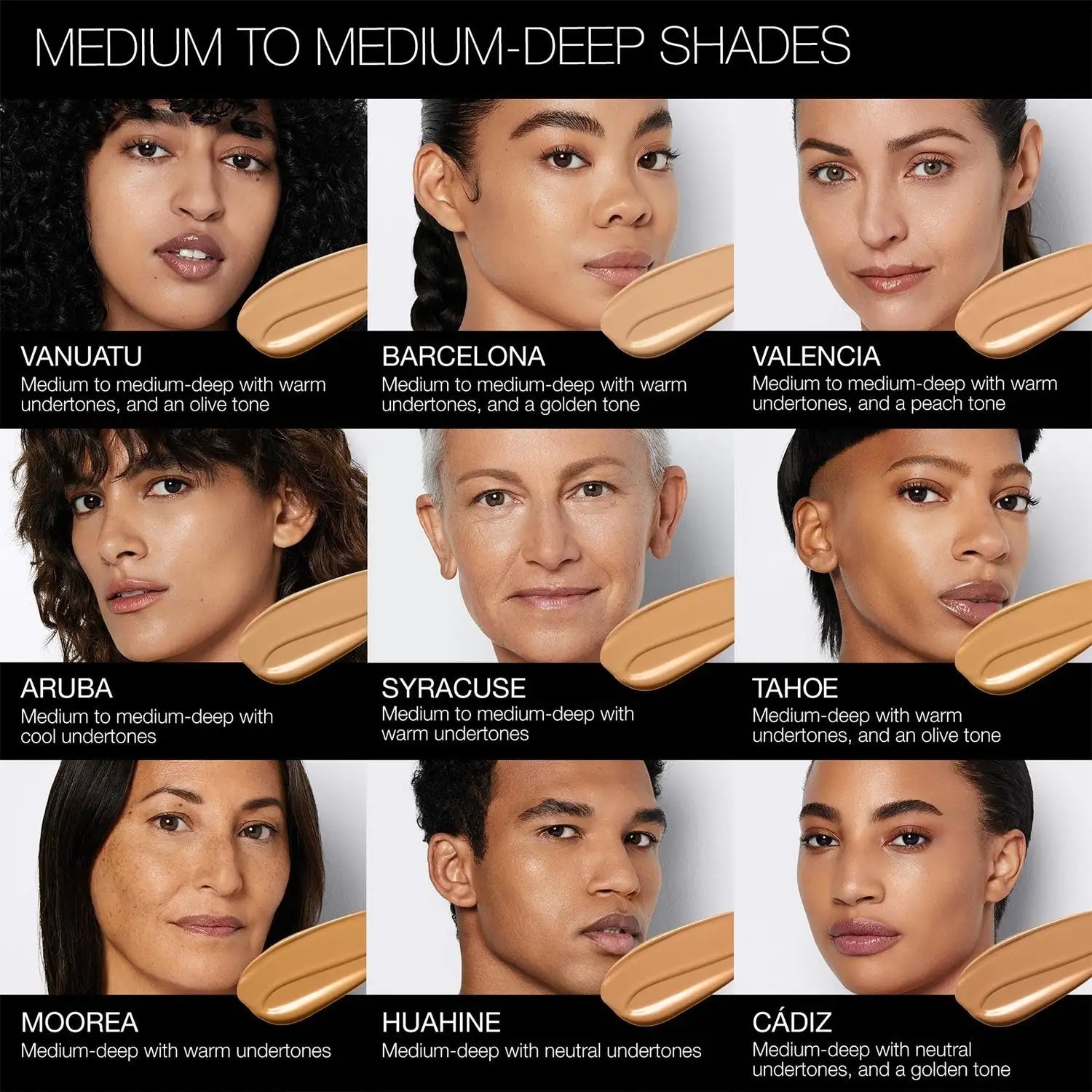 NARS Light Reflecting Foundation Tahoe applied on face showcasing radiant glow and smooth texture