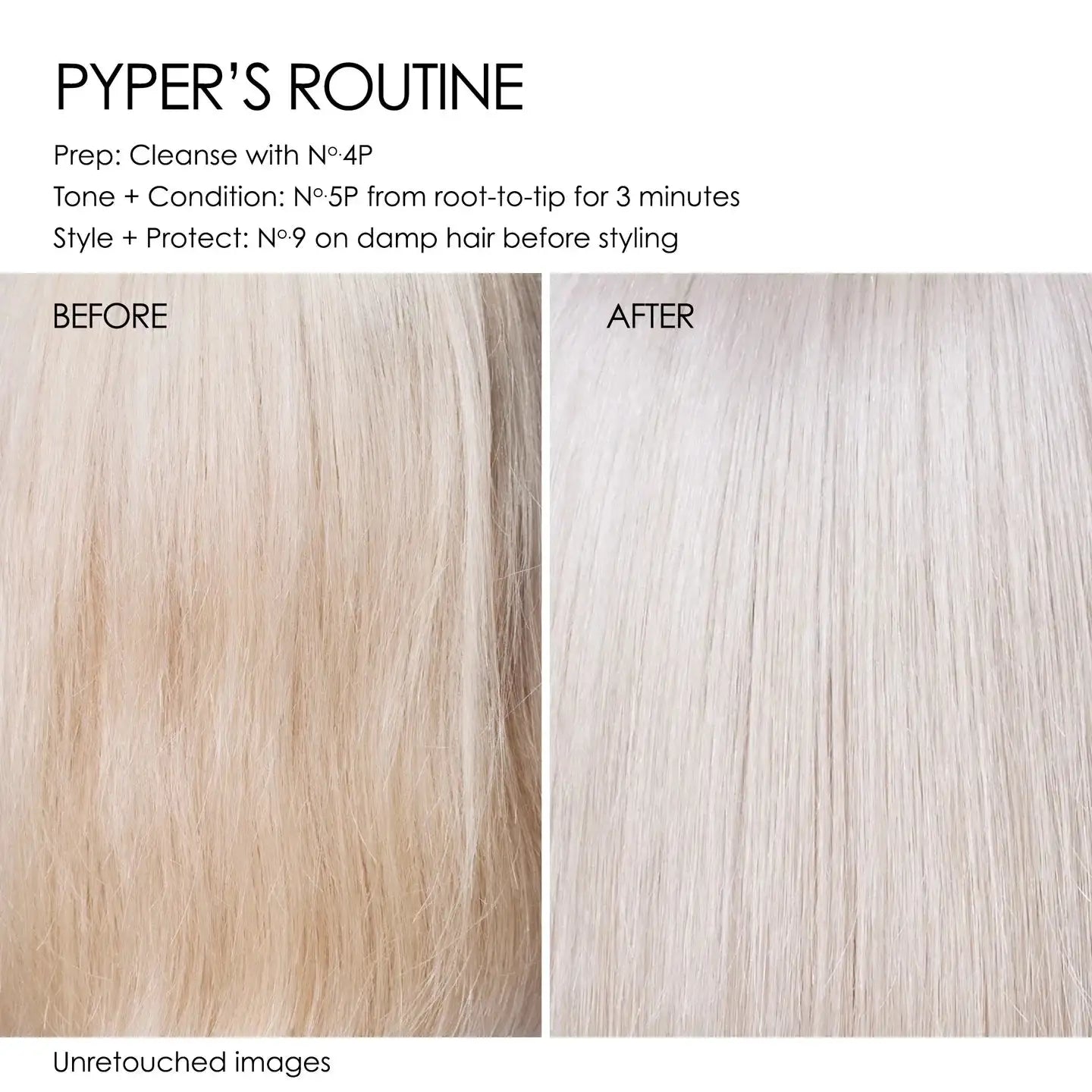 Olaplex Nº.4P shampoo application and usage instructions