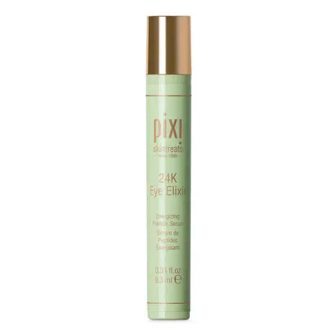 Close up of Pixi 24k Eye Elixir gold liquid texture