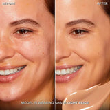 Too Faced Born This Way Concealer Light Beige swatch on skin showing natural finish