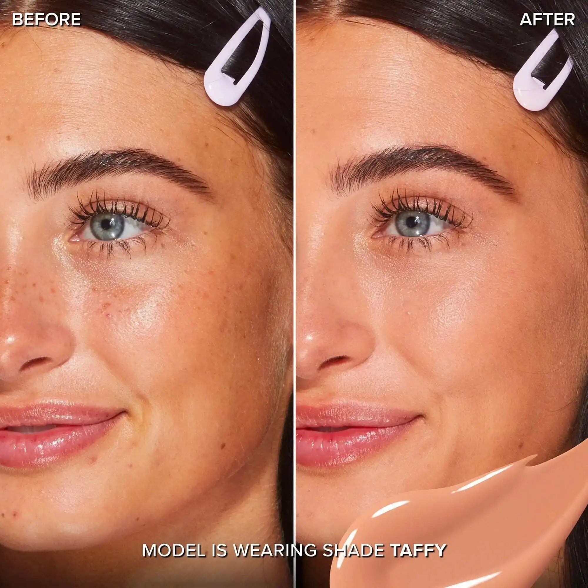 Too Faced Born This Way Concealer packaging - 13.5ml tube with shade name Taffy, front view