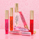 Too Faced Lip Injection Extreme Lip Plumper Bubblegum Yum tube lying flat with shiny cap