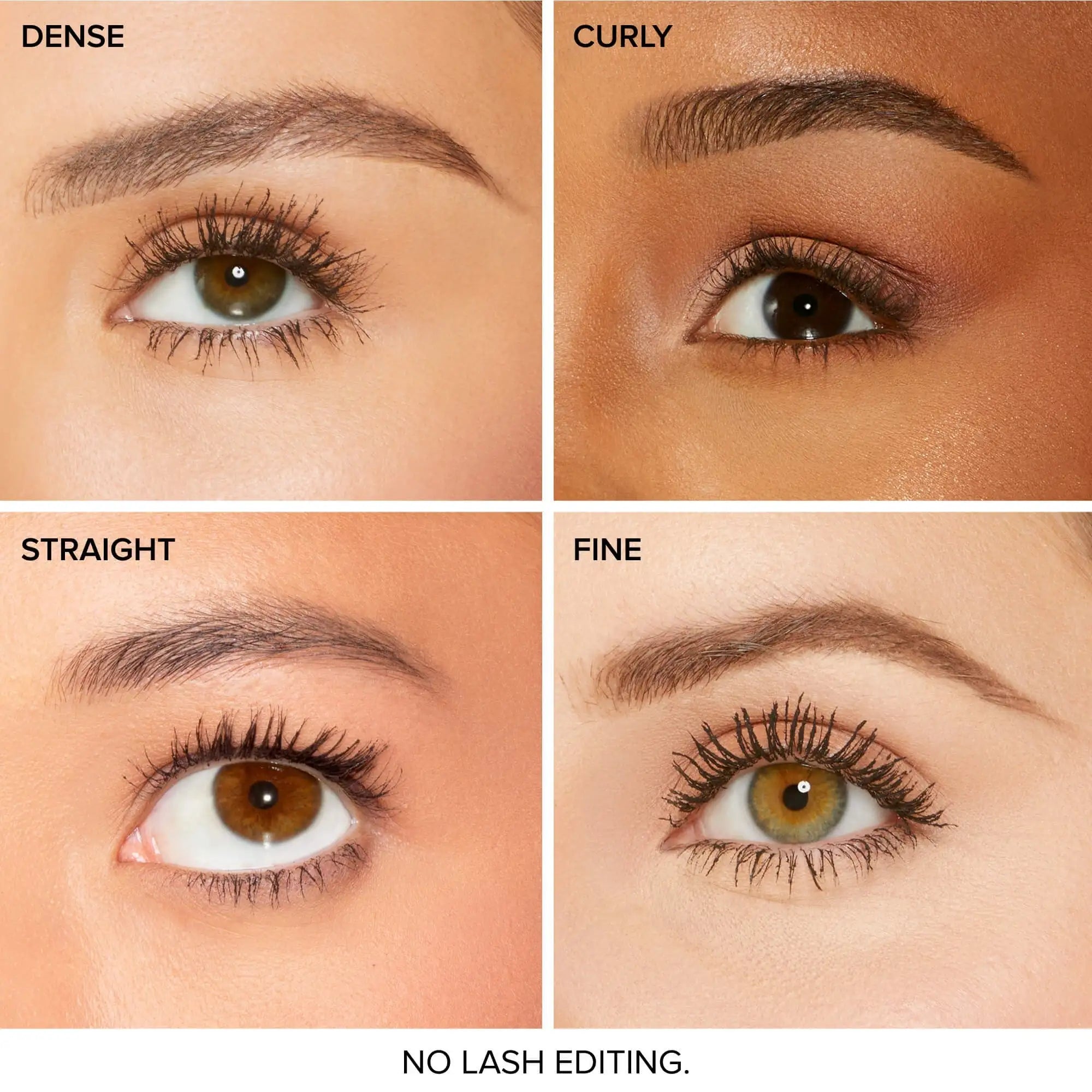 Swatch of Too Faced Naturally Better Than Sex Mascara intense black color