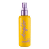 High-angle shot of the Urban Decay All Nighter Vitamin C Long-Lasting Makeup Setting Spray bottle, highlighting its sleek design.