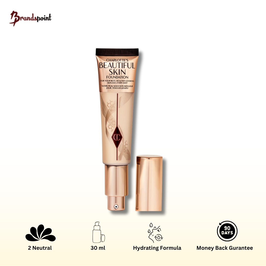Charlotte Tilbury Beautiful Skin Foundation  2 Neutral 30ml - Brands Point AE