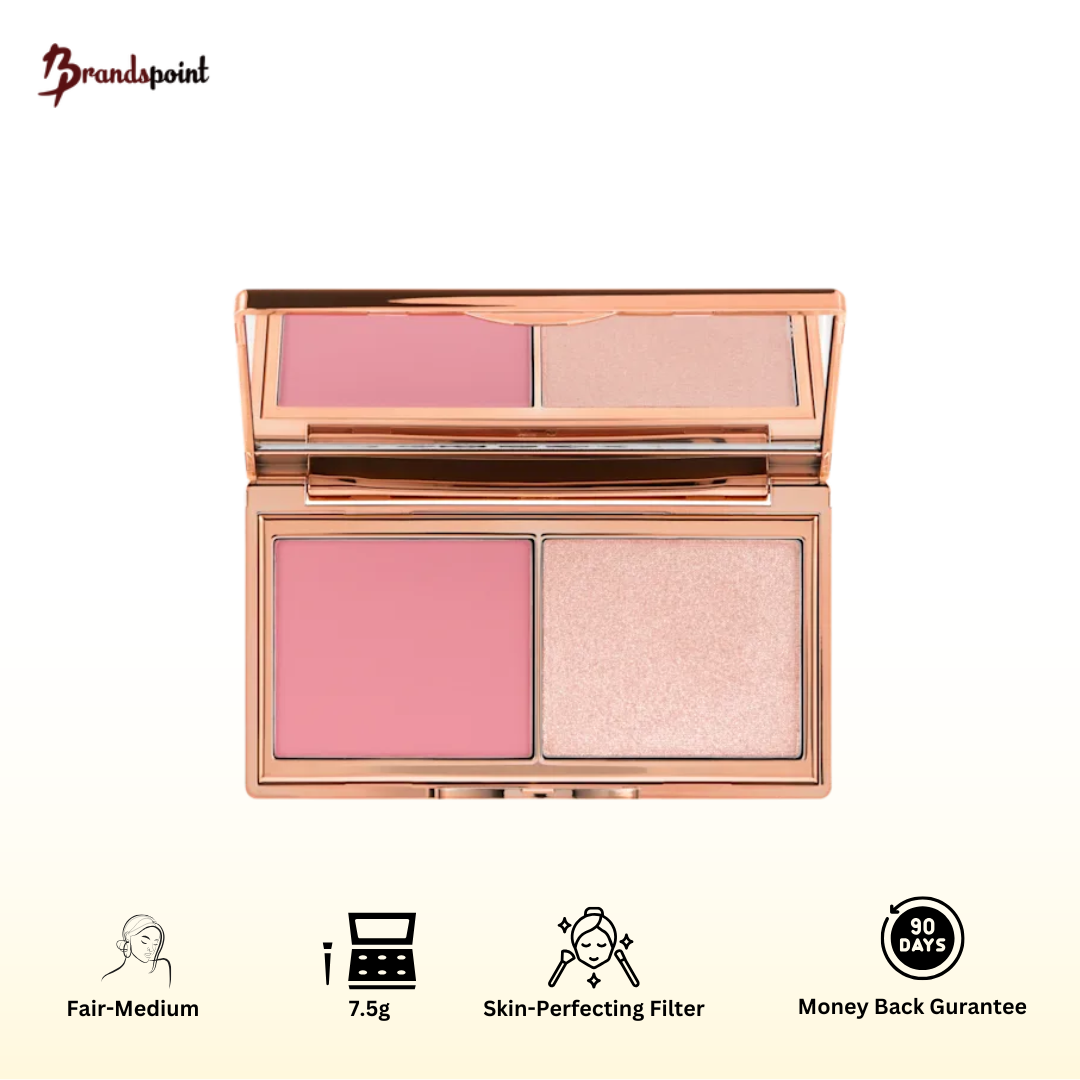 Charlotte Tilbury Hollywood Blush & Glow Glide Palette - Fair-Medium 7.5g