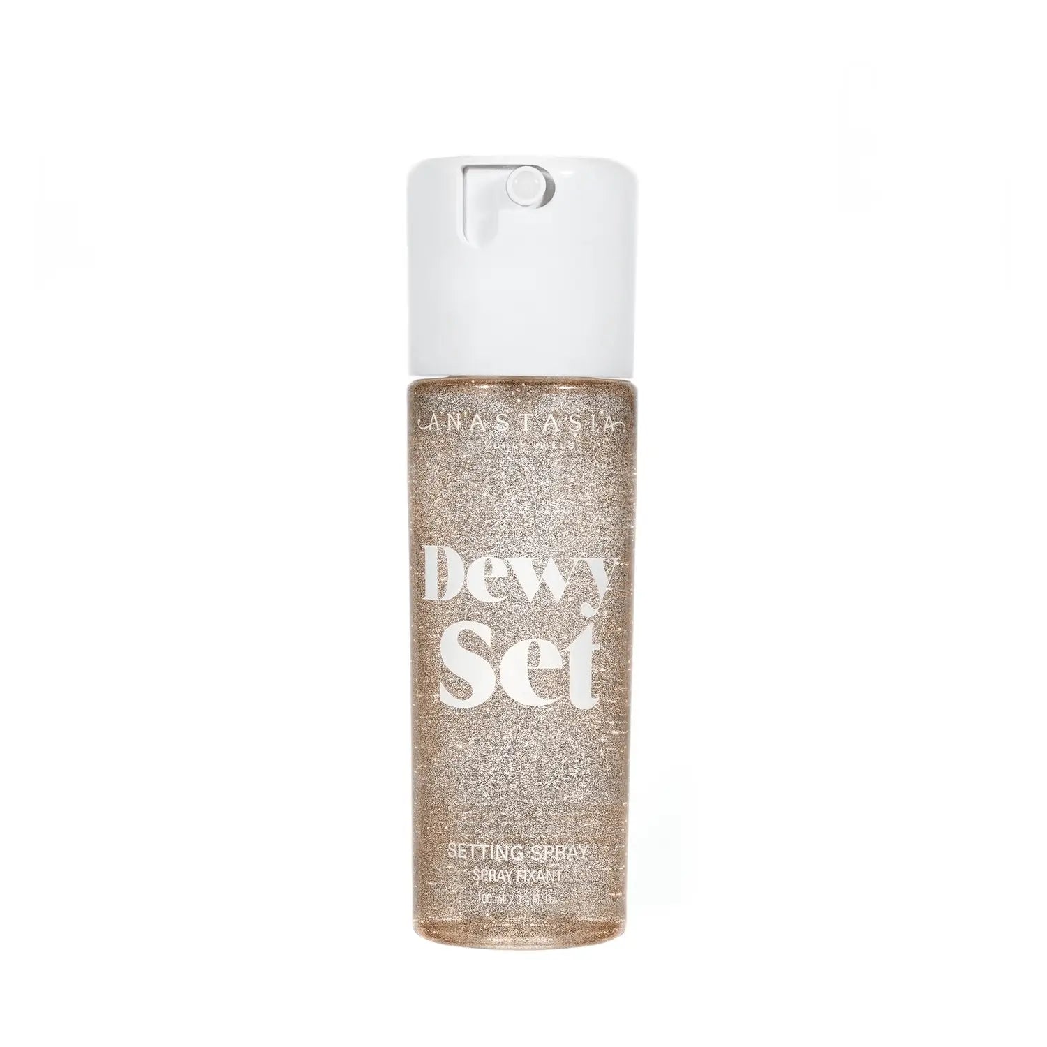 Anastasia Beverly Hills Dewy Set Setting Spray 100ml bottle with radiant finish