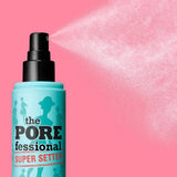 Benefit POREfessional Super Setter Mist - demonstration of spray application