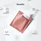 Close-up of Biodance Bio-Collagen Real Deep Mask hydrogel texture - clear jelly-like sheet mask for intense moisture