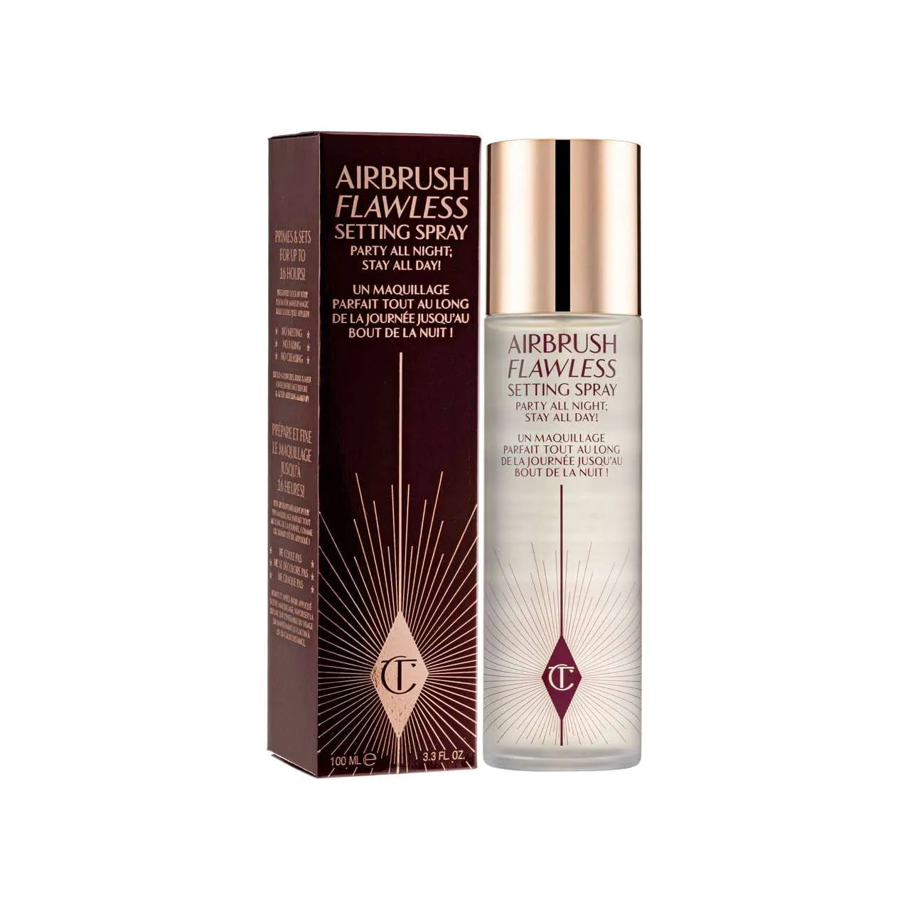 Charlotte Tilbury Airbrush Flawless Setting Spray bottle packaging