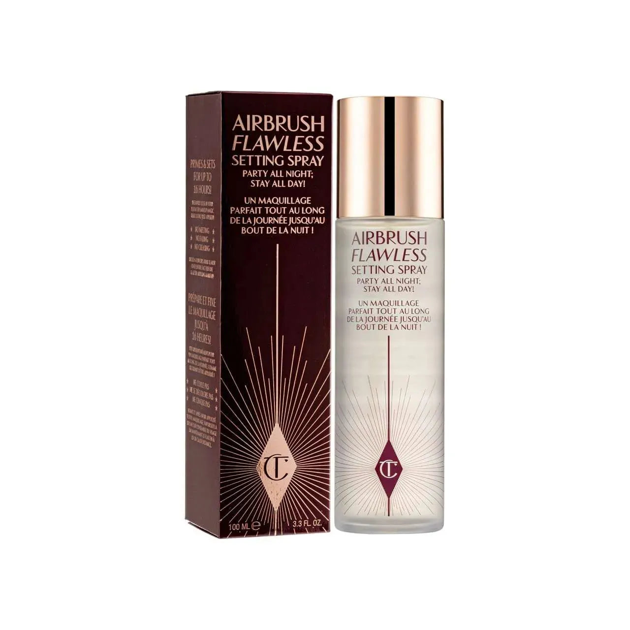 Charlotte Tilbury Airbrush Flawless Setting Spray 100ml packaging with box