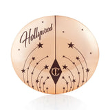 Charlotte Tilbury Pillow Talk Glow highlighter side view with compact open and mirror visible