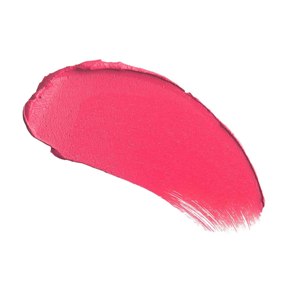 Charlotte Tilbury Hot Lips Electric Poppy lipstick swatch on lips - vibrant matte finish
