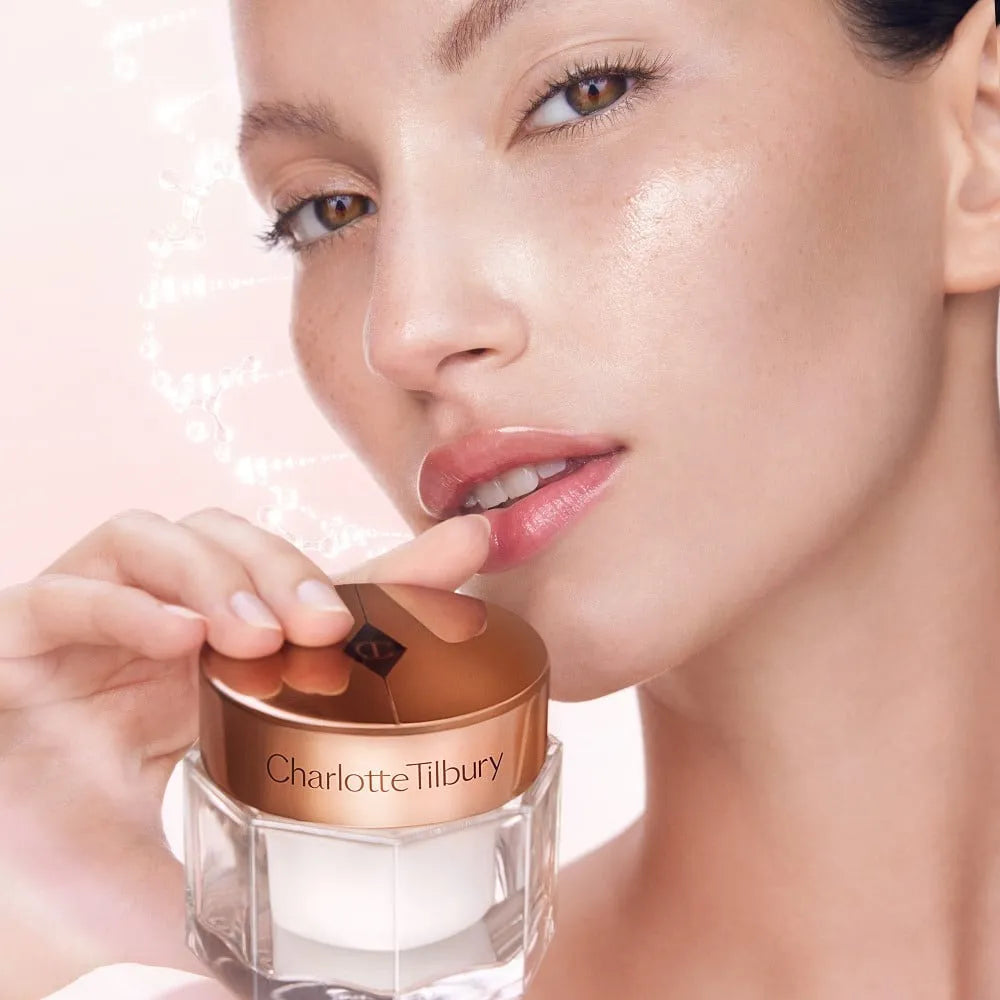 Charlotte Tilbury Magic Cream product packaging box with brand logo