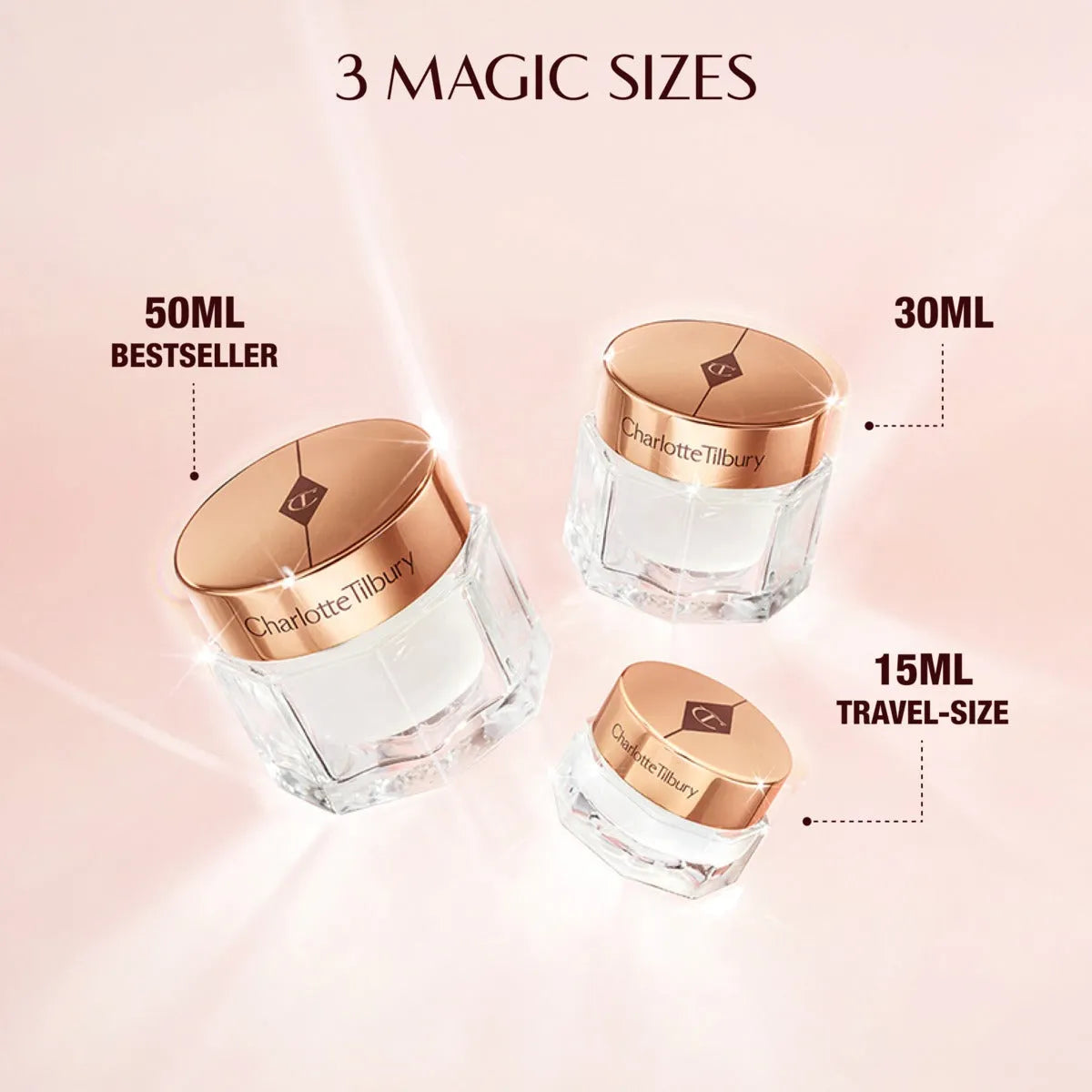 Charlotte Tilbury Magic Cream ingredients list with hyaluronic acid and vitamin C