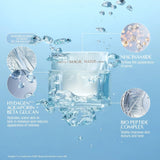 Charlotte Tilbury Magic Water Cream jar with ingredient highlights and Waterlocking Fusion Technology label