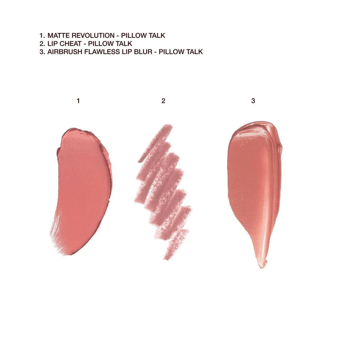 Charlotte Tilbury Pillow Talk Lip Cheat lip liner pencil swatched on hand