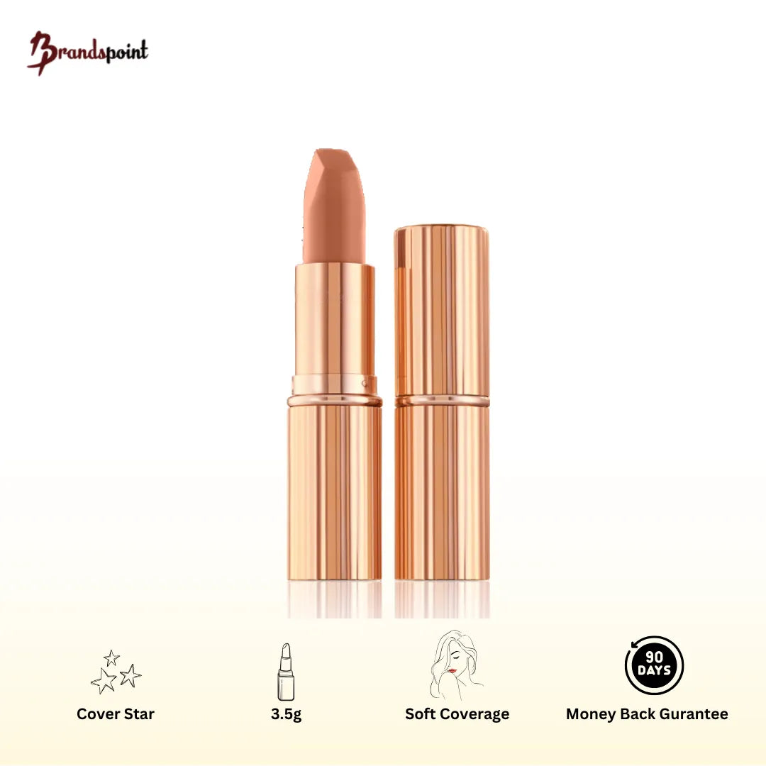 Charlotte Tilbury Super Nudes Matte Revolution lipstick Cover Star product packaging