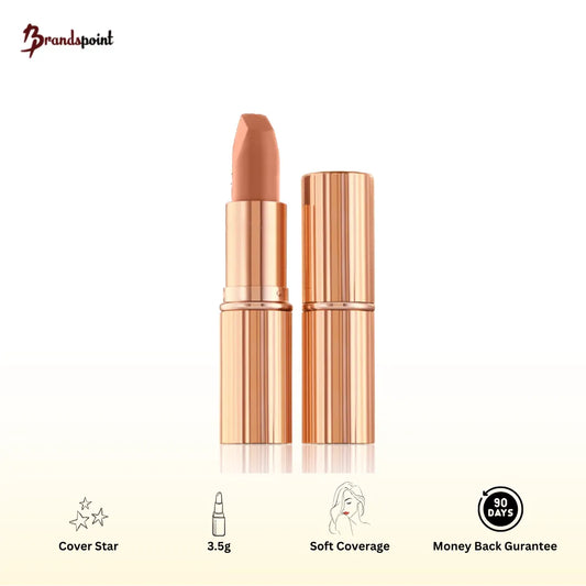 Charlotte Tilbury Super Nudes Matte Revolution lipstick Cover Star product packaging