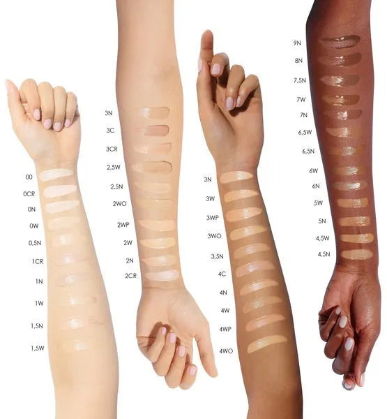 Dior Forever Skin Glow foundation arm swatch showing radiant finish