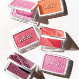 Dior Rosy Glow Blush 001 Pink applied on model cheeks