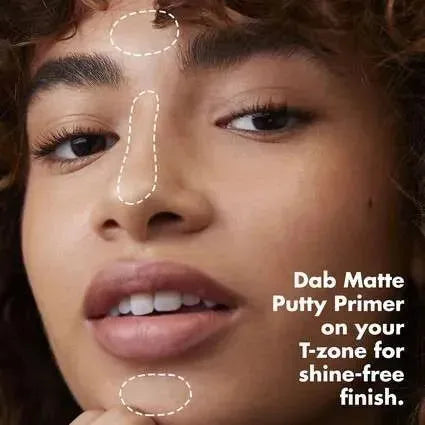 Close-up of E.L.F. Matte Putty Primer showcasing smooth matte texture for shine control.